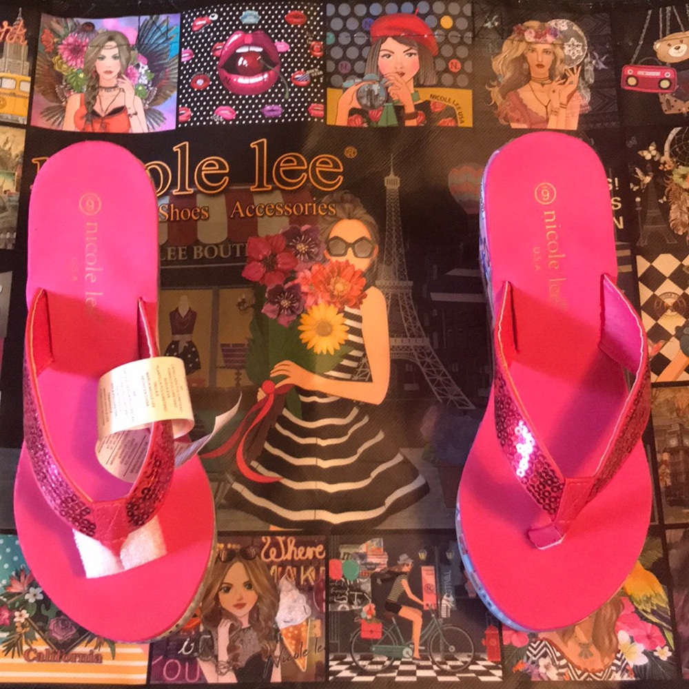 Nicole lee wedge sandals